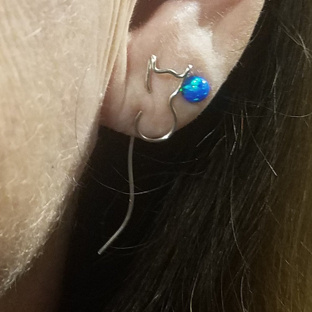 Cat ear earrings hotsell